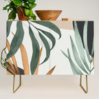 Minimal Abstract Art Tropical Leaves 16 Credenza Gallery Image 1