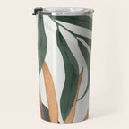 Minimal Abstract Art Tropical Leaves 16 Travel Mug Gallery Image 3