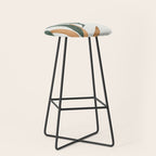 Minimal Abstract Art Tropical Leaves 16 Stool Gallery Image 1