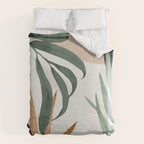Minimal Abstract Art Tropical Leaves 16 Duvet Cover Gallery Image 6