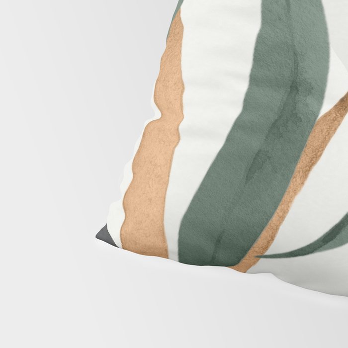 Minimal Abstract Art Tropical Leaves 16 Pillow Sham Gallery Image 4