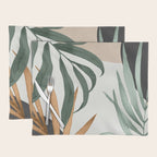 Minimal Abstract Art Tropical Leaves 16 Placemat Gallery Image 1