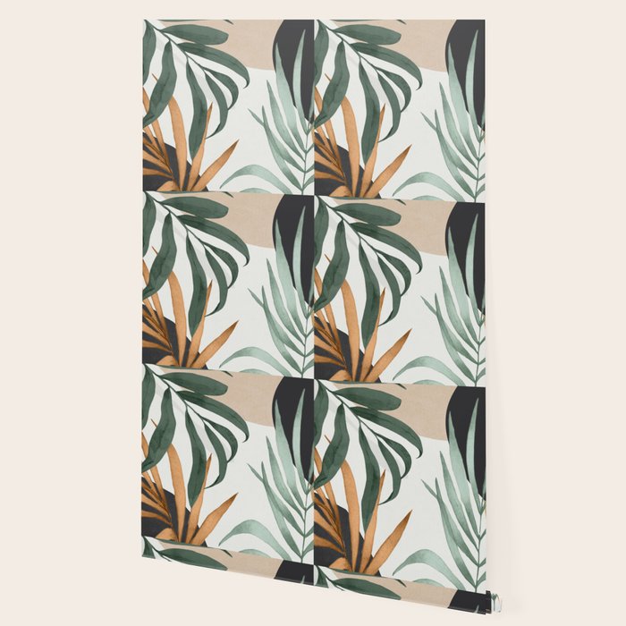 Minimal Abstract Art Tropical Leaves 16 Wallpaper Gallery Image 2