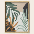 Minimal Abstract Art Tropical Leaves 16 Serving Tray Gallery Image 1