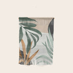 Minimal Abstract Art Tropical Leaves 16 Wall Hanging Gallery Image 1