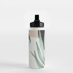 Minimal Abstract Art Tropical Leaves 16 Water Bottle Gallery Image 2