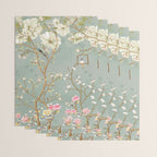 Romantic Chinoiserie Pearl Garden Wrapping Paper Gallery Image 3