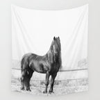 Dark Horse - Nature Photography Wall Tapestry Gallery Image 4