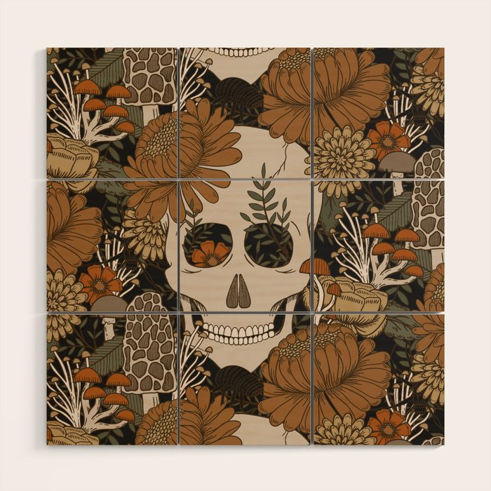 Autumn Skulls Wood Wall Art Gallery Image 1