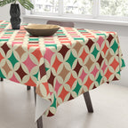 Bold and Cheerful Christmas Quilt: Starry Circles with Texture Tablecloth Gallery Image 3