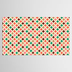 Bold and Cheerful Christmas Quilt: Starry Circles with Texture Tablecloth Gallery Image 2