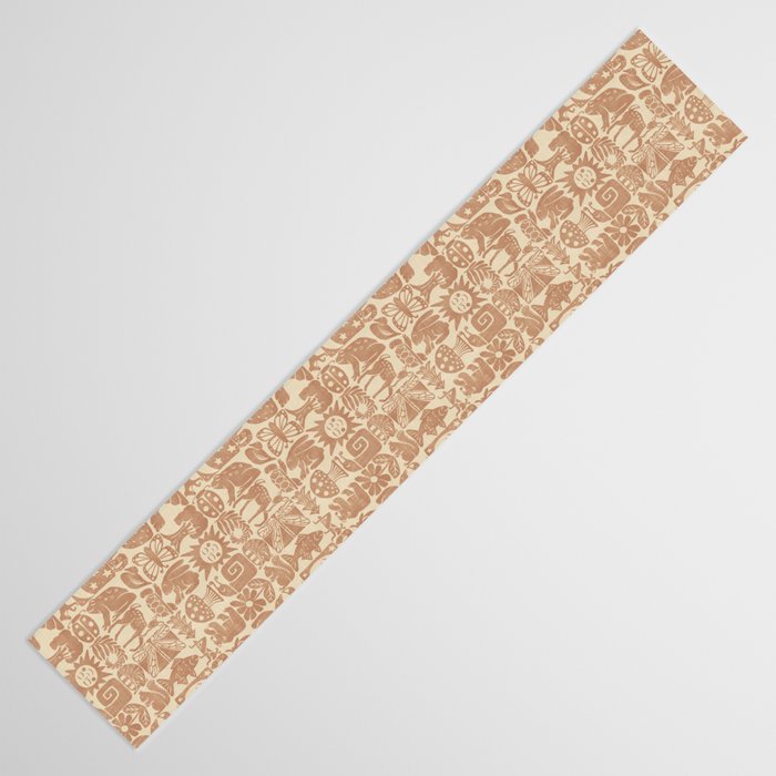 Nature Blocks - terracotta Table Runner Gallery Image 3