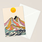 Good Morning Meow 3 - Reading Rainbow Stationery Card Gallery Image 2