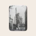 Piecing Together of the Architecture of the Statue Of Liberty In Paris, 1886 black and white photograph Bath Mat Gallery Image 1