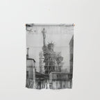 Piecing Together of the Architecture of the Statue Of Liberty In Paris, 1886 black and white photograph Wall Hanging Gallery Image 1