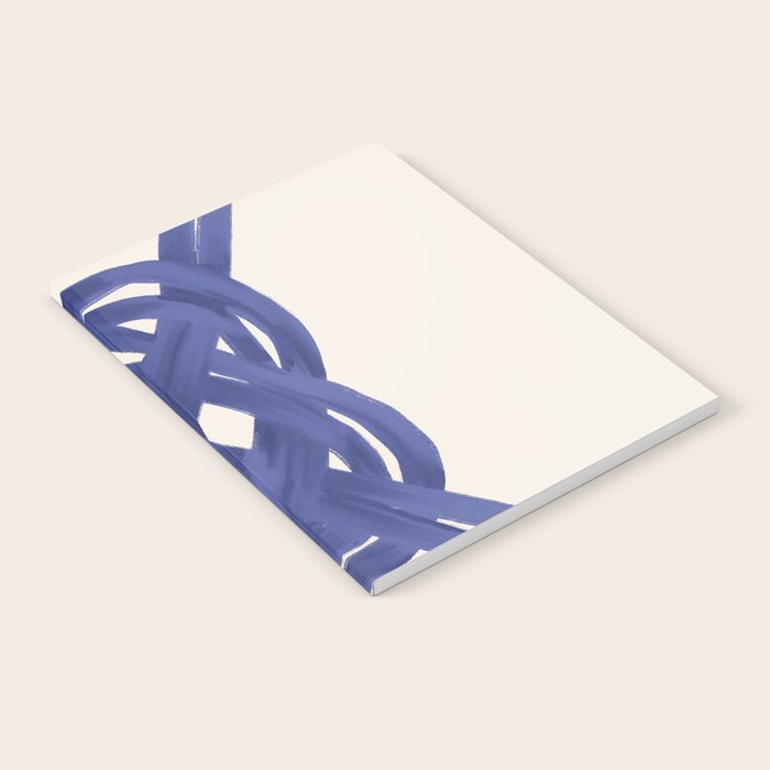 Nautical Knot Art Print  Minimalist Blue Rope Illustration Notebook Gallery Image 2