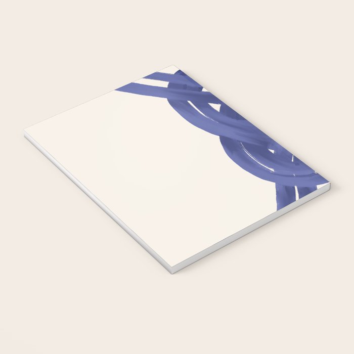 Nautical Knot Art Print  Minimalist Blue Rope Illustration Notebook Gallery Image 3