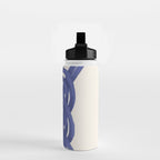 Nautical Knot Art Print  Minimalist Blue Rope Illustration Water Bottle Gallery Image 2