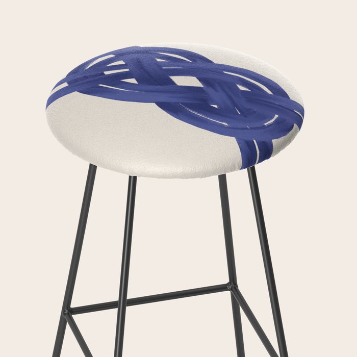 Nautical Knot Art Print  Minimalist Blue Rope Illustration Stool Gallery Image 2