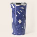 Nautical Knot Art Print  Minimalist Blue Rope Illustration Travel Mug Gallery Image 1
