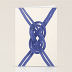 Nautical Knot Art Print  Minimalist Blue Rope Illustration Stationery Card Gallery Image 2