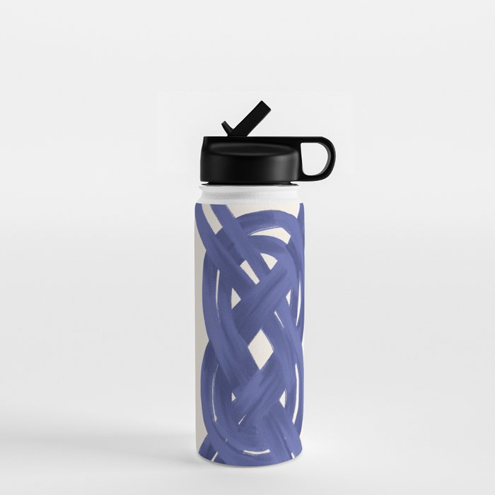 Nautical Knot Art Print  Minimalist Blue Rope Illustration Water Bottle Gallery Image 1