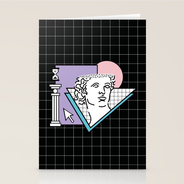 Apollo Vaporwave / greek god Stationery Card Gallery Image 1