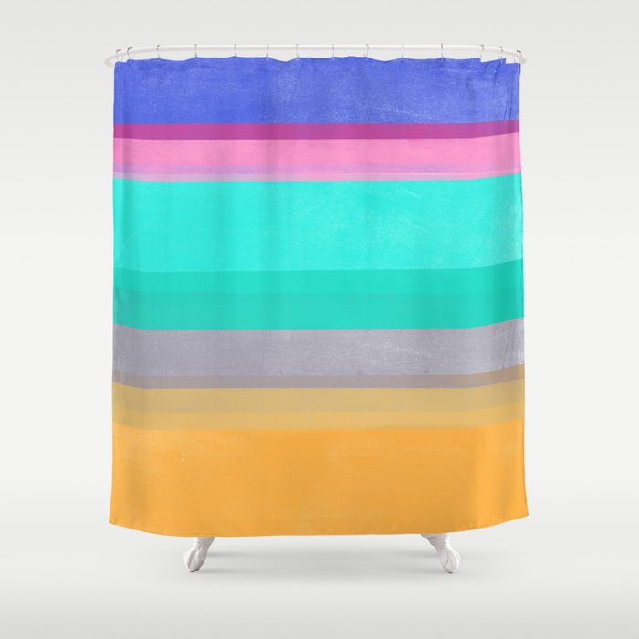 stripe study 5 Shower Curtain Gallery Image 1