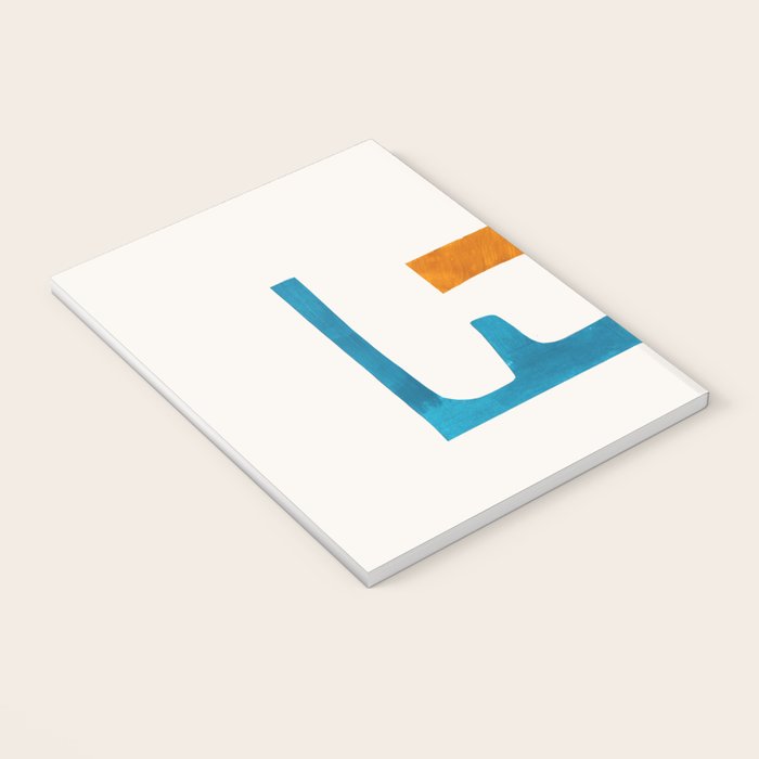 'Falling Down' Paper Collage Fun Colorful Shapes Mid Century Minimal Abstract Art by Ejaaz Haniff Notebook Gallery Image 3