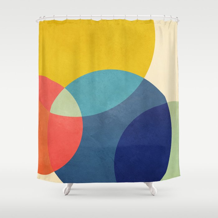 Flow of Geometry 2 Shower Curtain Gallery Image 1