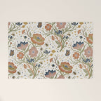 Boho Floral Galaxy Garden Welcome Mat Gallery Image 1
