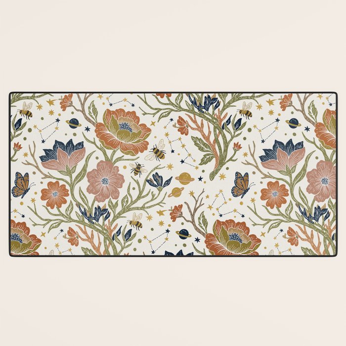 Boho Floral Galaxy Garden Desk Mat Gallery Image 3