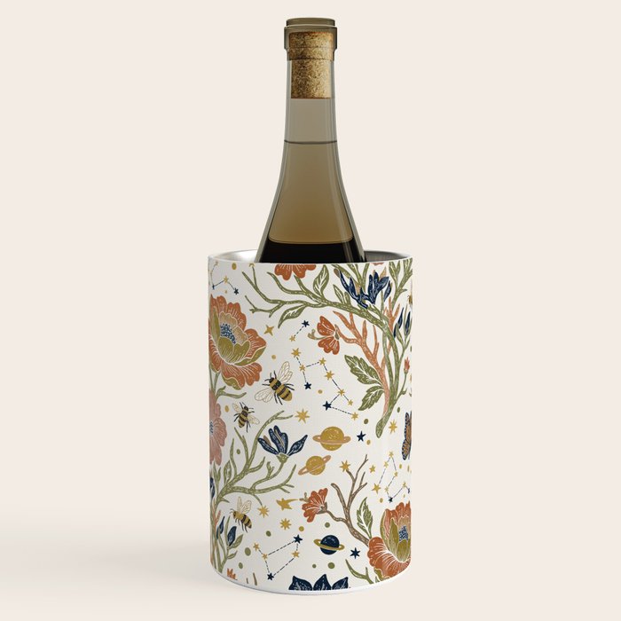 Boho Floral Galaxy Garden Wine Chiller Gallery Image 1