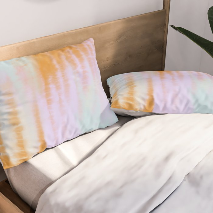 Pastel colors tie dye 71 Pillow Sham Gallery Image 2