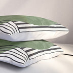 Abstract Modern Green Pillow Sham Gallery Image 3