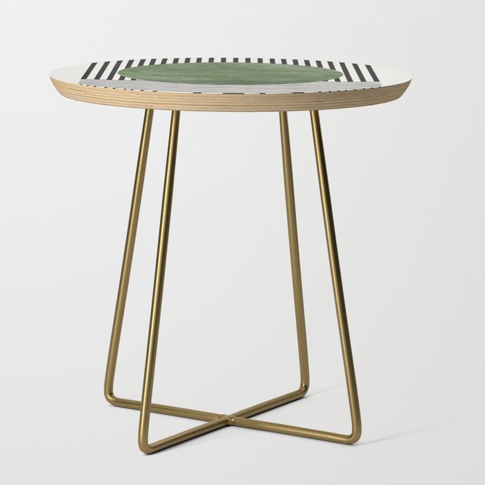 Abstract Modern Green Side Table Gallery Image 1