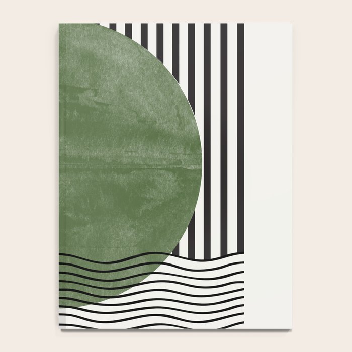 Abstract Modern Green Notebook Gallery Image 4