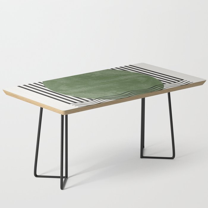 Abstract Modern Green Coffee Table Gallery Image 1