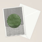Abstract Modern Green Stationery Card Gallery Image 2