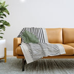 Abstract Modern Green Throw Blanket Gallery Image 1