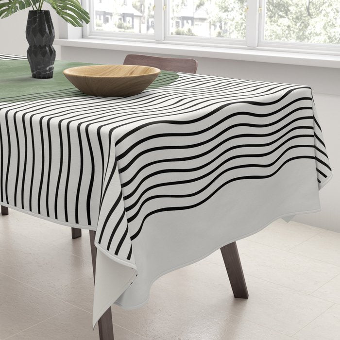 Abstract Modern Green Tablecloth Gallery Image 3