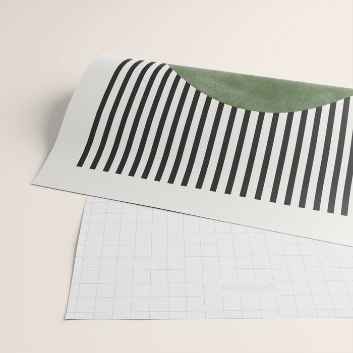 Abstract Modern Green Wrapping Paper Gallery Image 2