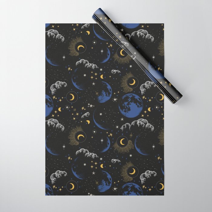 Night sky of stars 24 Wrapping Paper Gallery Image 1