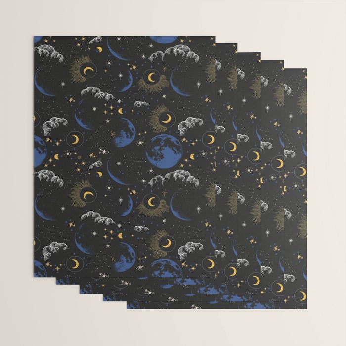 Night sky of stars 24 Wrapping Paper Gallery Image 3