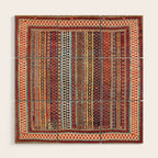 Qashqaâi Amaleh Fars Southwest Persian Rug Wood Wall Art Gallery Image 1