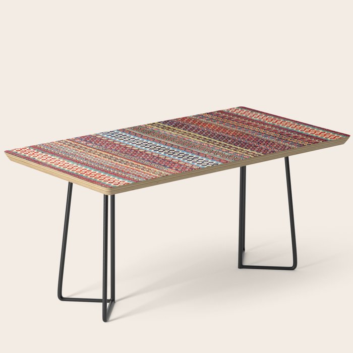 Qashqaâi Amaleh Fars Southwest Persian Rug Coffee Table Gallery Image 1
