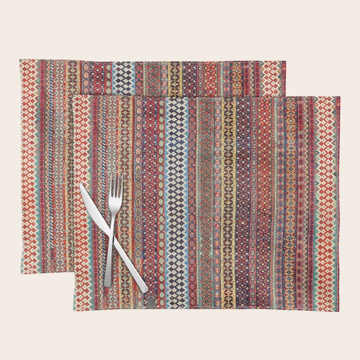 Qashqaâi Amaleh Fars Southwest Persian Rug Placemat Gallery Image 1