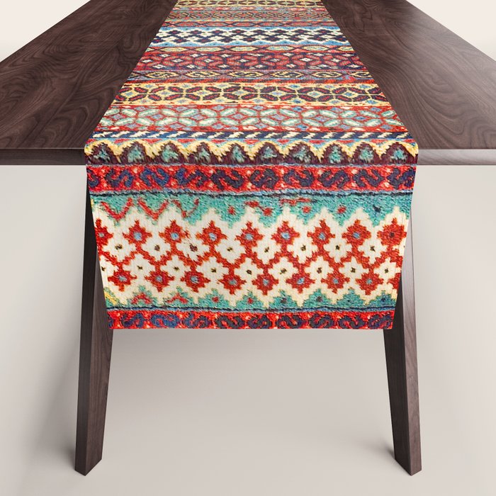 Qashqaâi Amaleh Fars Southwest Persian Rug Table Runner Gallery Image 1