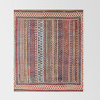 Qashqaâi Amaleh Fars Southwest Persian Rug Throw Blanket Gallery Image 2
