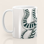 Striped Octopus Ink Drawing Coffee Mug Gallery Image 3